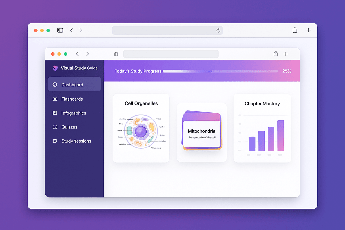 Visual Study Guide App Preview